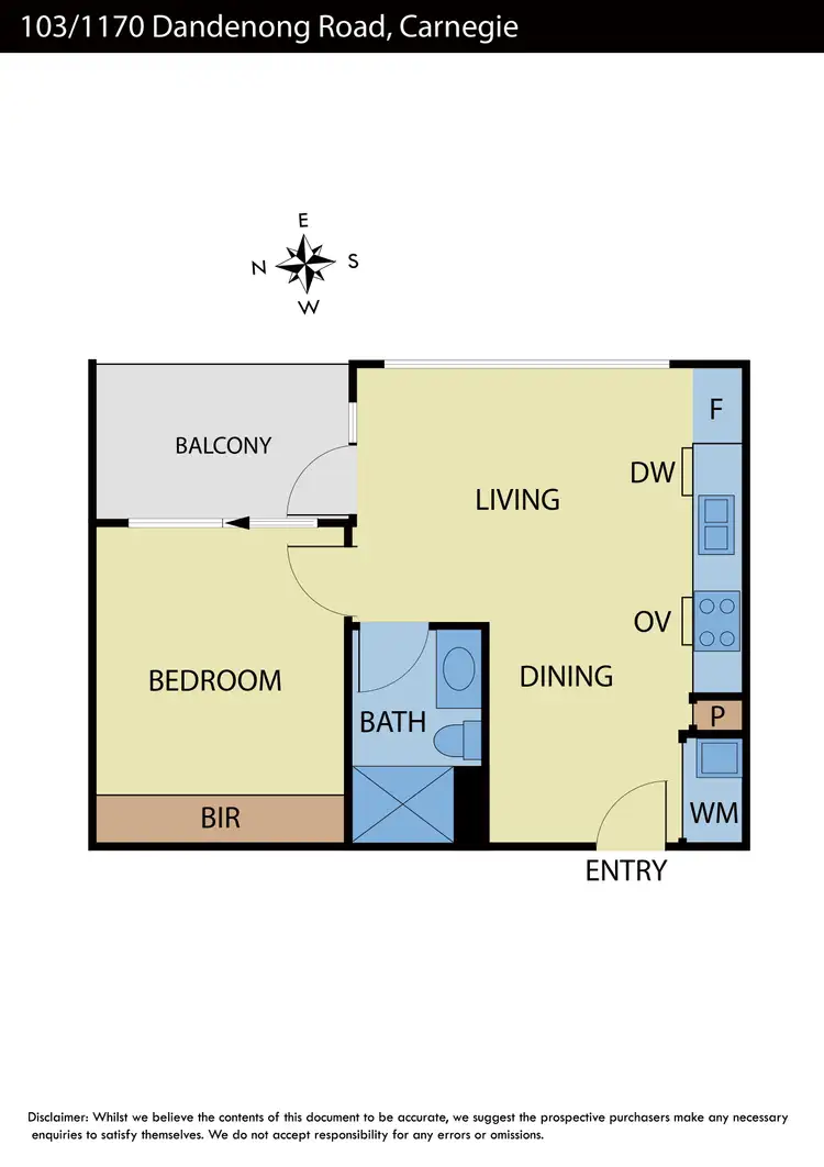 Floorplan of Homely apartment listing, 103/1170 Dandenong Road, Carnegie VIC 3163