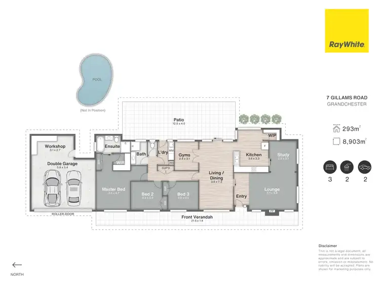 Floorplan of Homely rural property listing, 7 Gillams Road, Grandchester QLD 4340