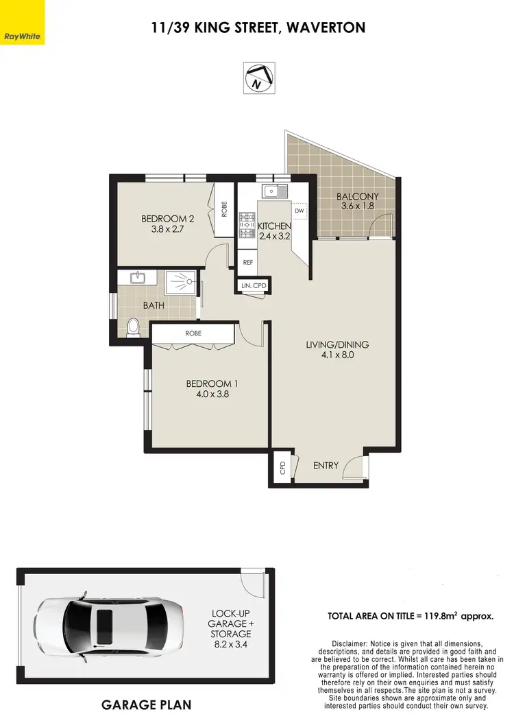 Floorplan of Homely apartment listing, 11/39 King Street, Waverton NSW 2060