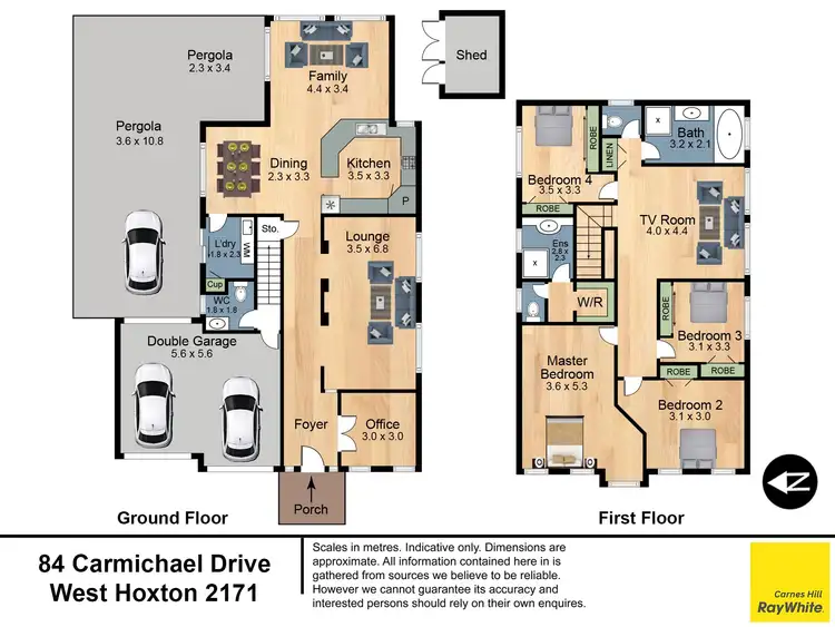 Floorplan of Homely house listing, 84 Carmichael Drive, West Hoxton NSW 2171