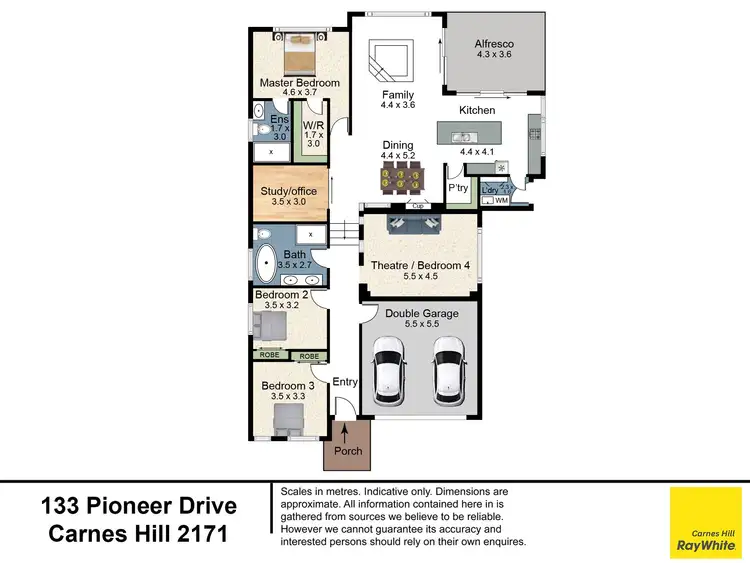 Floorplan of Homely house listing, 133 Pioneer Drive, Carnes Hill NSW 2171