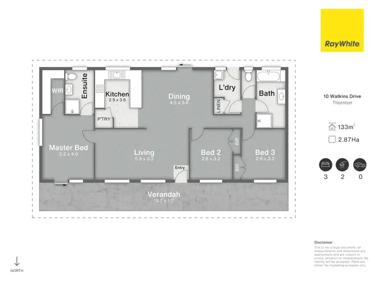 Floorplan of Homely rural property listing, 10 Watkins Drive, Thornton QLD 4341