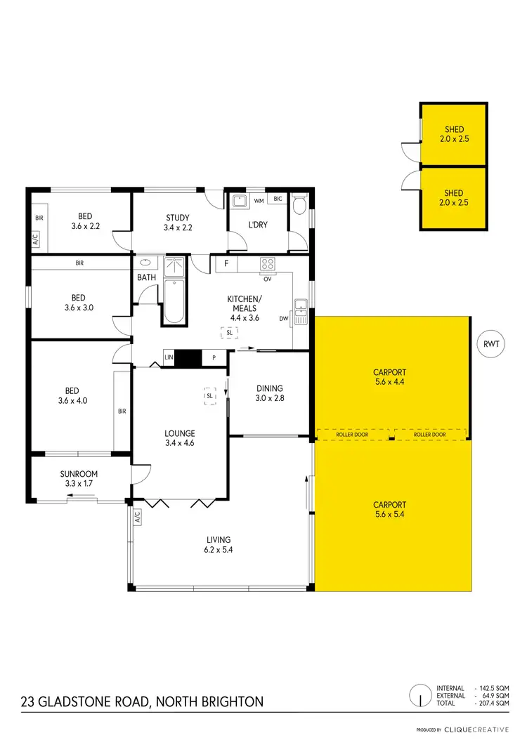 Floorplan of Homely house listing, 23 Gladstone Road, North Brighton SA 5048