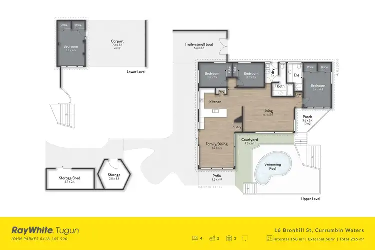Floorplan of Homely house listing, 16 Bronhill Street, Currumbin Waters QLD 4223