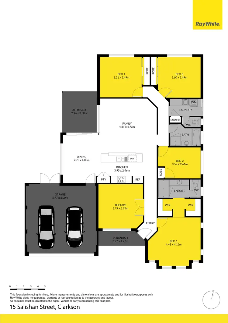 Floorplan of Homely house listing, 15 Salishan Street, Clarkson WA 6030