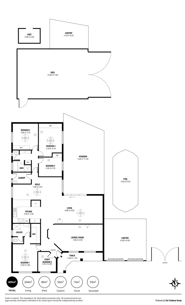 Floorplan of Homely house listing, 4 Pinto Court, Woodcroft SA 5162