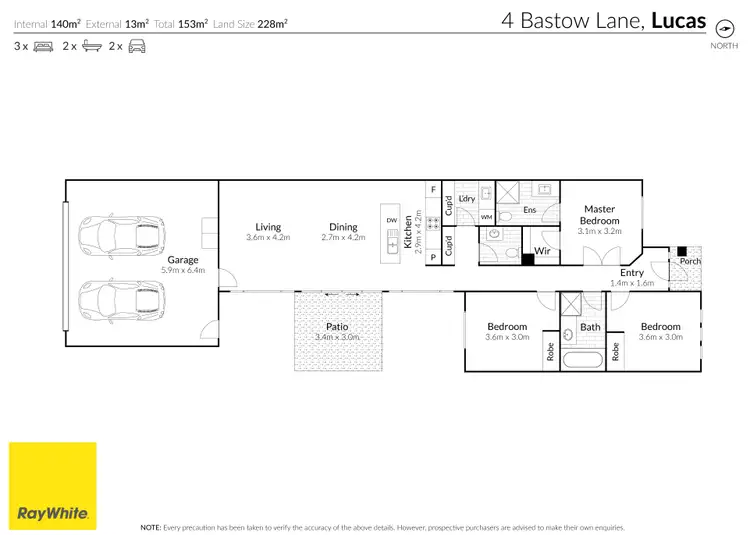 Floorplan of Homely townhouse listing, 4 Bastow Lane, Lucas VIC 3350
