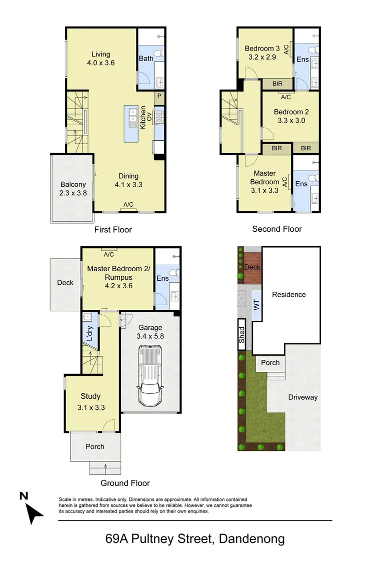Floorplan of Homely townhouse listing, 69A Pultney Street, Dandenong VIC 3175