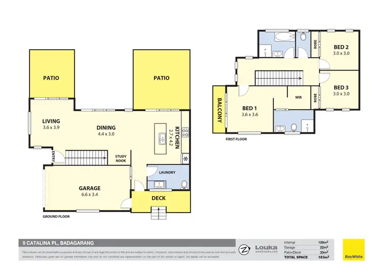 Floorplan of Homely semi-detached listing, 9 Catalina Place, Badagarang NSW 2540