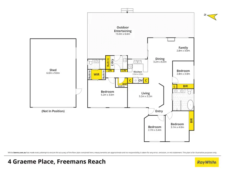 Floorplan of Homely house listing, 4 Graeme Place, Freemans Reach NSW 2756