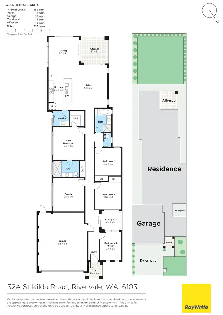 Floorplan of Homely house listing, 32A St Kilda Road, Rivervale WA 6103