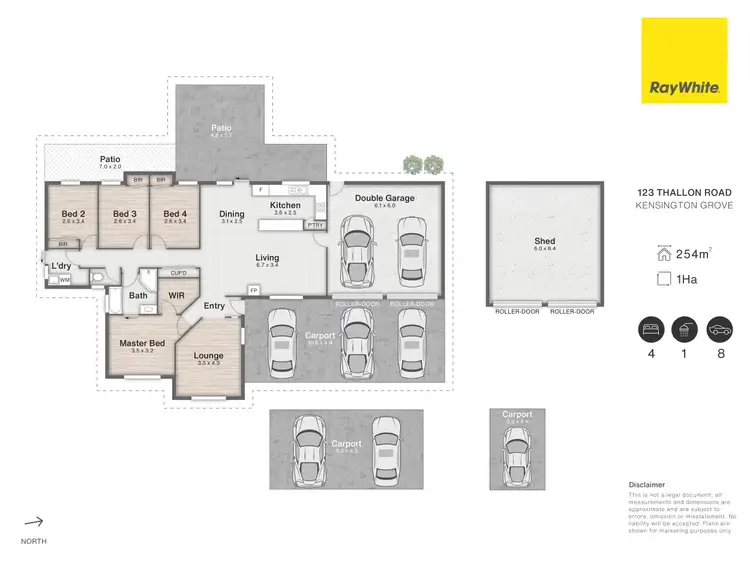 Floorplan of Homely rural property listing, 123 Thallon Road, Kensington Grove QLD 4341