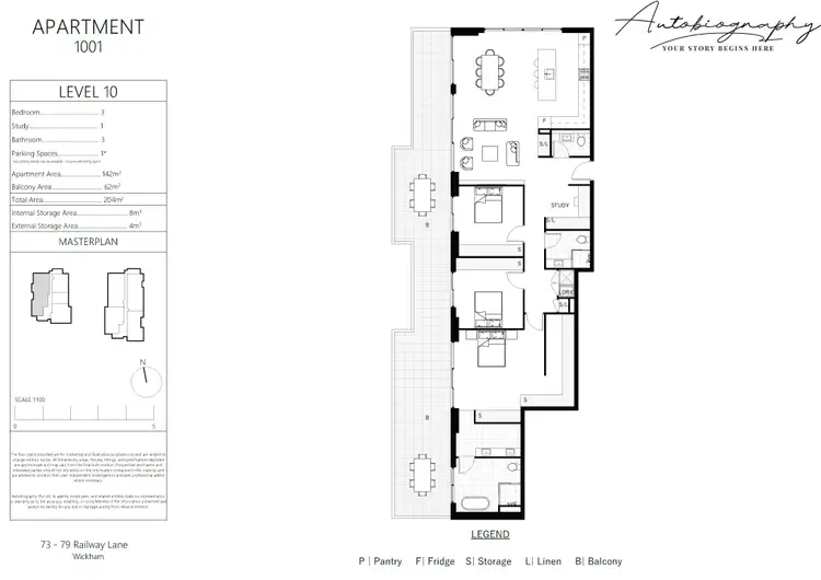 Floorplan of Homely apartment listing, 1001/73-79 Railway Lane, Wickham NSW 2293