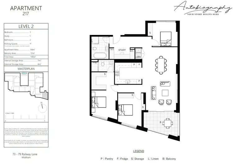 Floorplan of Homely apartment listing, 217/73-79 Railway Lane, Wickham NSW 2293