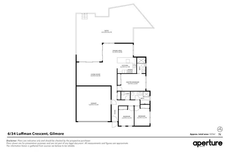 Floorplan of Homely townhouse listing, 6/34 Luffman Crescent, Gilmore ACT 2905