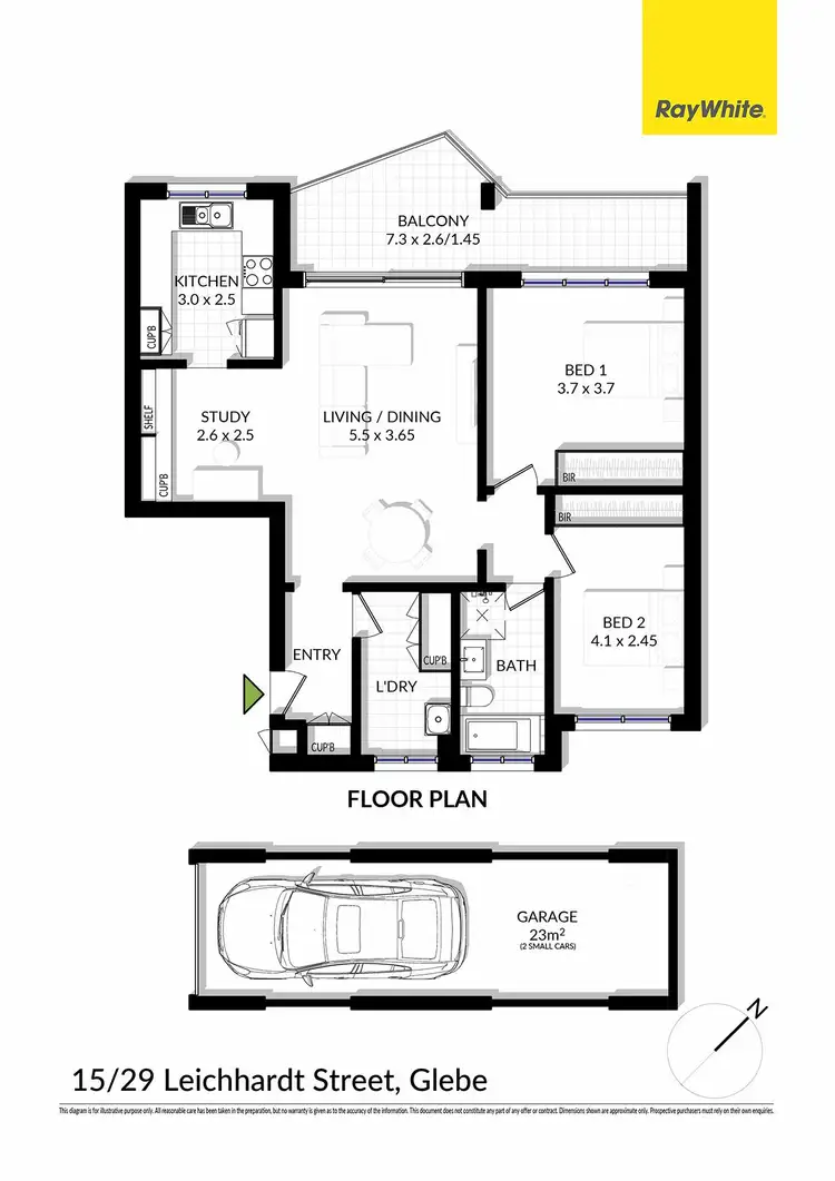 Floorplan of Homely apartment listing, 15/29 Leichhardt Street, Glebe NSW 2037