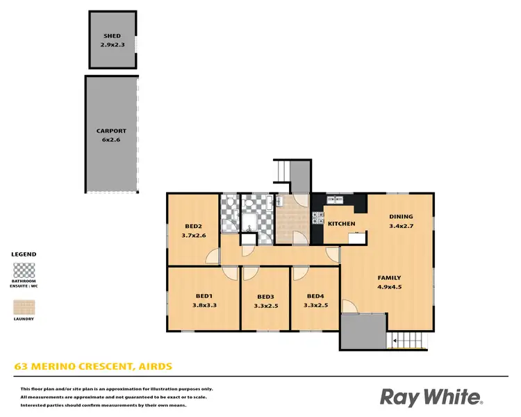 Floorplan of Homely house listing, 63 Merino Crescent, Airds NSW 2560