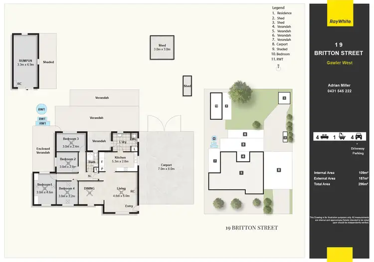 Floorplan of Homely house listing, 19 Britton Street, Gawler West SA 5118