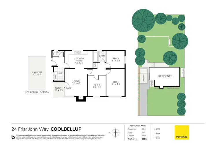 Floorplan of Homely house listing, 24 Friar John Way, Coolbellup WA 6163