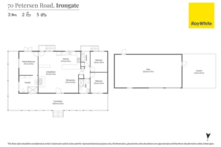 Floorplan of Homely rural property listing, 'Figtree Country Retreat' - 70 Petersen Road, Irongate QLD 4356