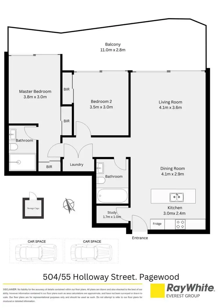 Floorplan of Homely apartment listing, 504/55 Holloway Street, Banksmeadow NSW 2019