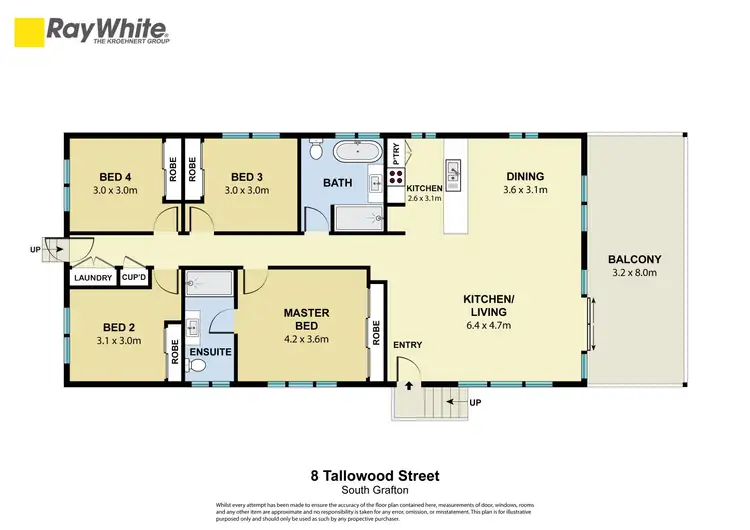 Floorplan of Homely house listing, 8 Tallowood Street, South Grafton NSW 2460
