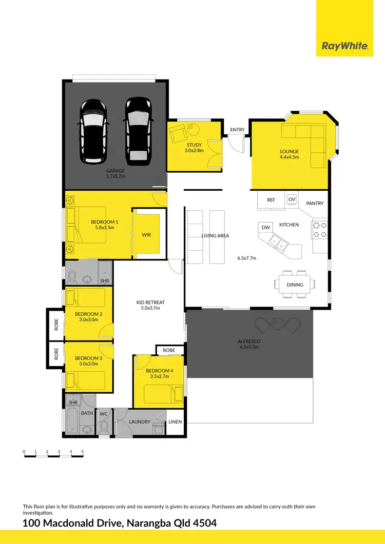 Floorplan of Homely house listing, 100 Macdonald Drive, Narangba QLD 4504