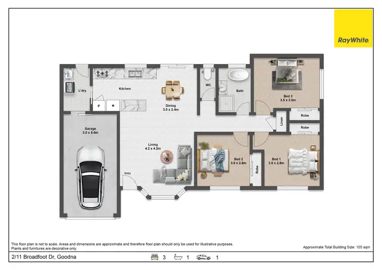 Floorplan of Homely house listing, 2/11 Broadfoot Drive, Goodna QLD 4300