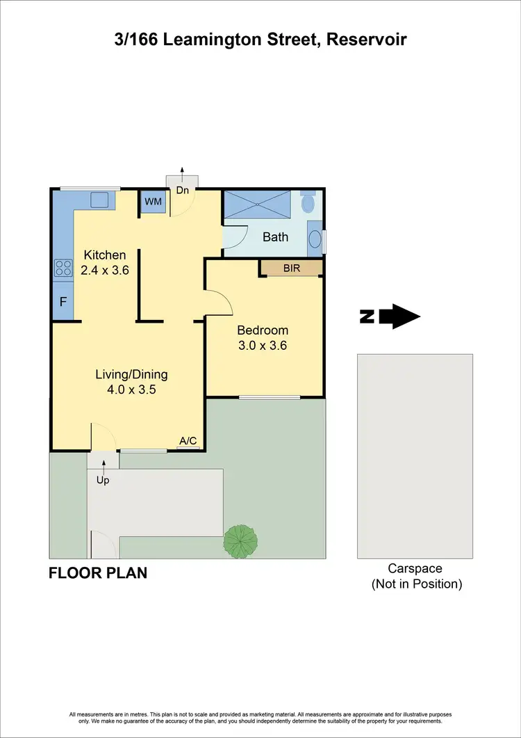 Floorplan of Homely unit listing, 3/166 Leamington Street, Reservoir VIC 3073