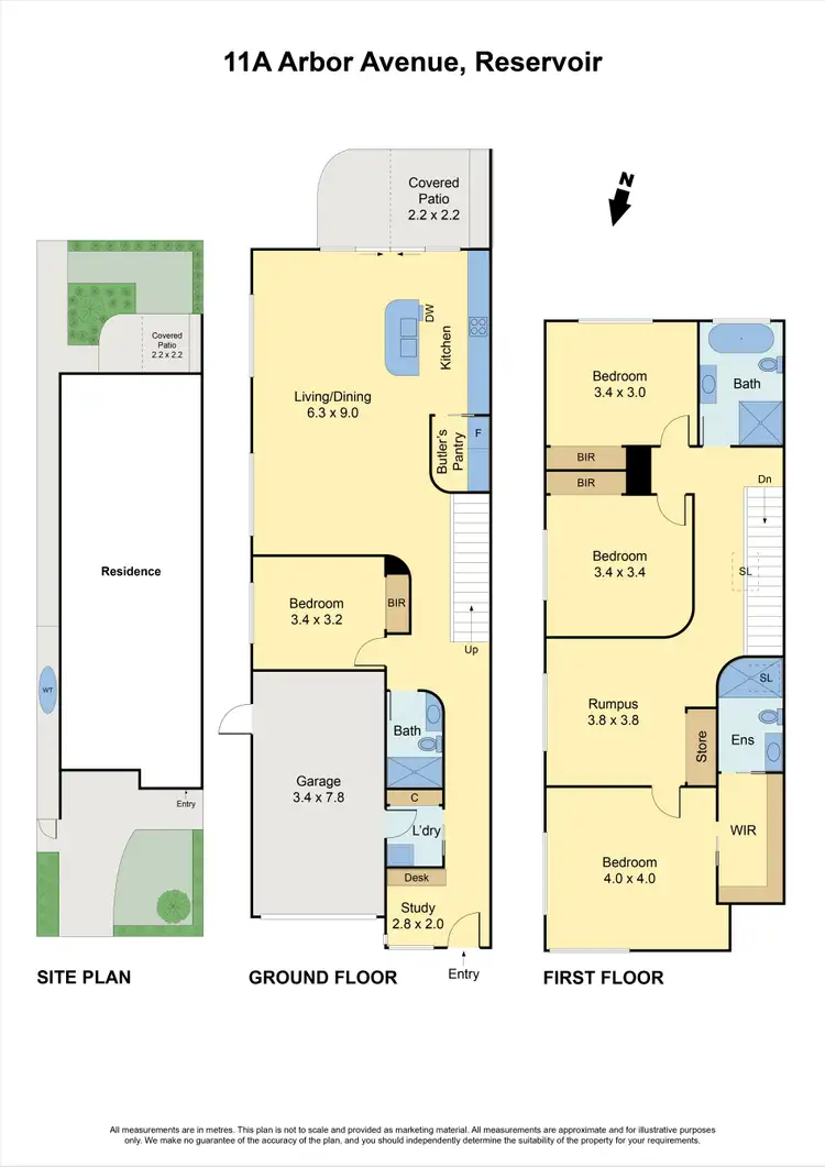 Floorplan of Homely house listing, 11A Arbor Avenue, Reservoir VIC 3073