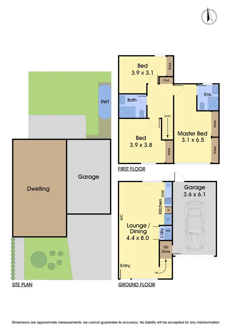 Floorplan of Homely townhouse listing, 42 Jackson Green Boulevard, Clayton South VIC 3169