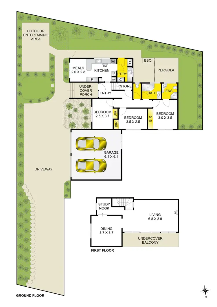 Floorplan of Homely house listing, 3/17 Jinjella Road, Highton VIC 3216
