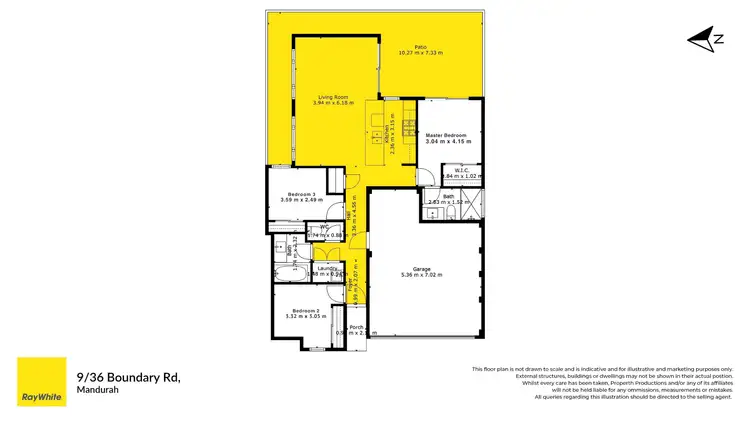 Floorplan of Homely unit listing, 9/36 Boundary Road, Mandurah WA 6210