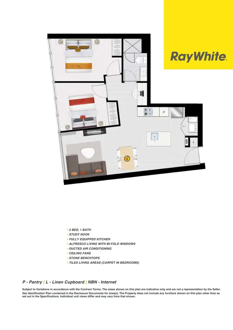 Floorplan of Homely apartment listing, 10909/88 Doggett Street, Newstead QLD 4006