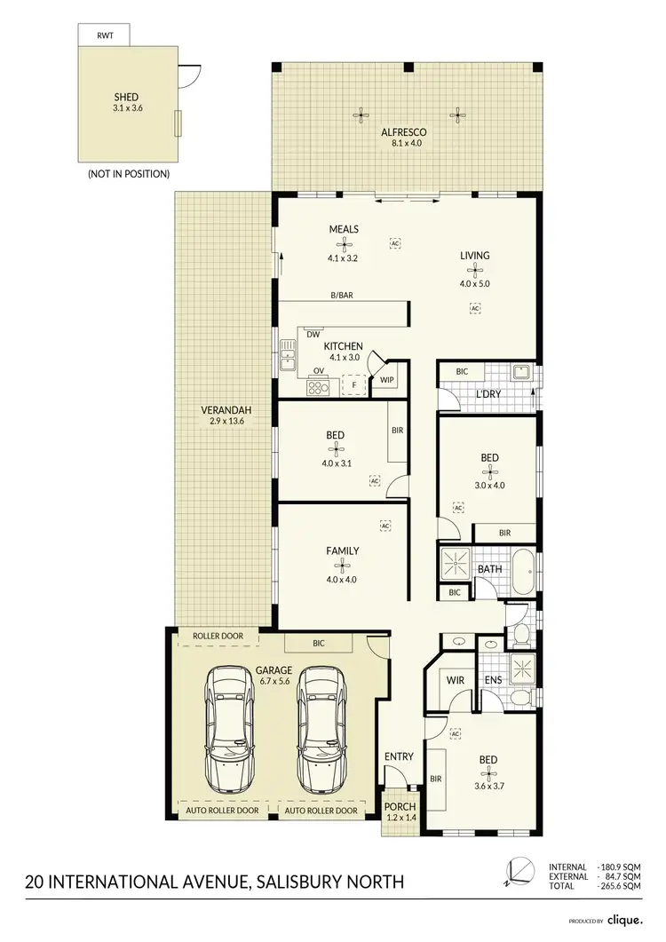 Floorplan of Homely house listing, 20 International Avenue, Salisbury North SA 5108