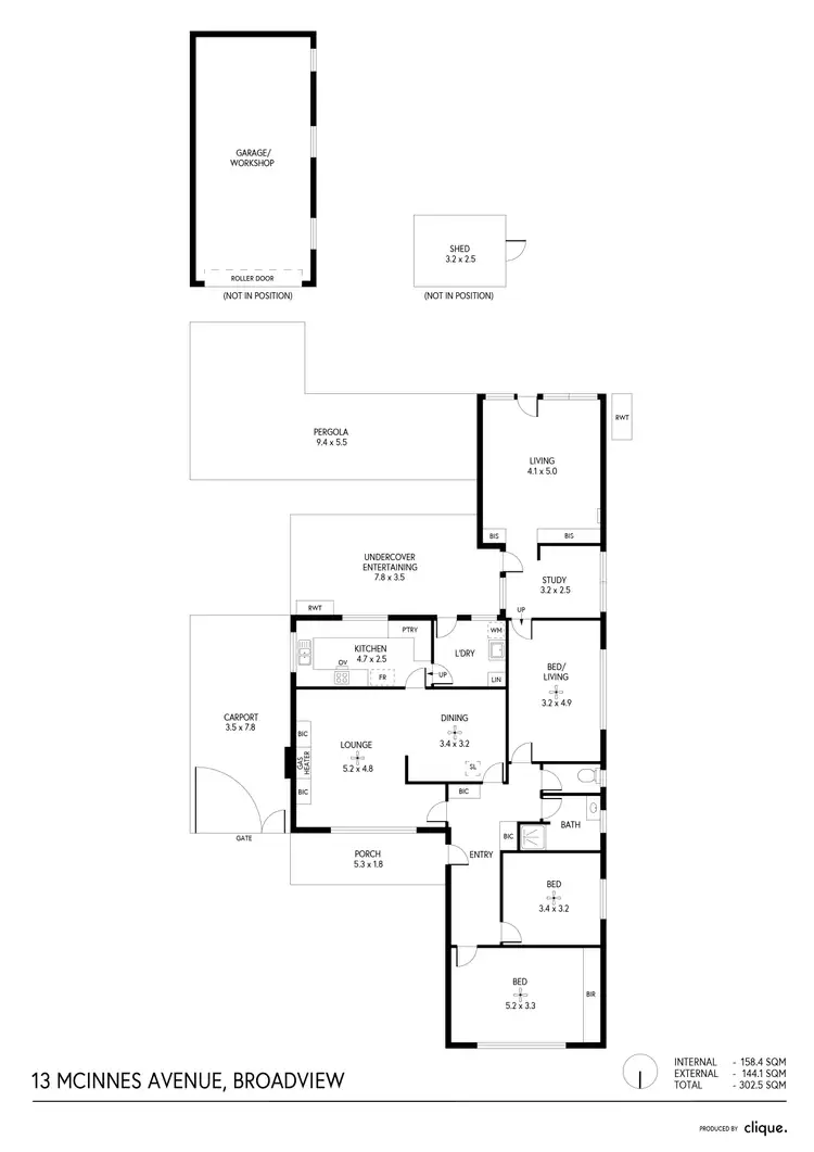 Floorplan of Homely house listing, 13 Mcinnes Avenue, Broadview SA 5083