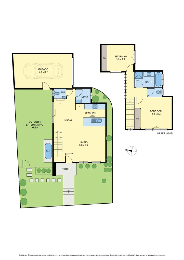 Floorplan of Homely townhouse listing, 1/42 Railway Parade, Pascoe Vale VIC 3044