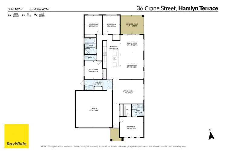 Floorplan of Homely house listing, 36 Crane Street, Hamlyn Terrace NSW 2259