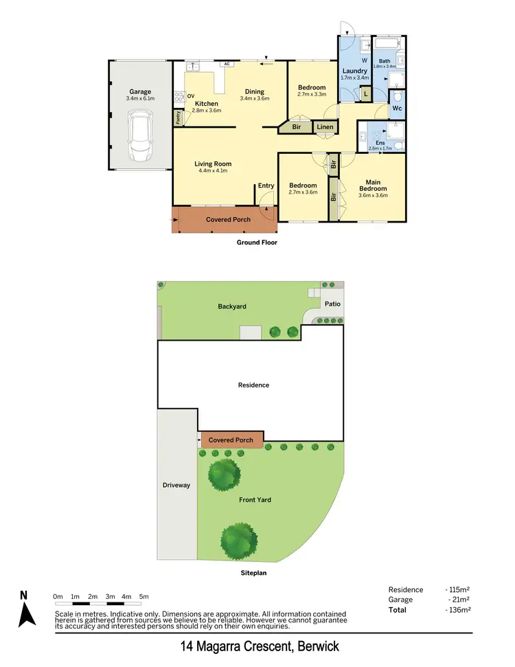 Floorplan of Homely house listing, 14 Magarra Crescent, Berwick VIC 3806