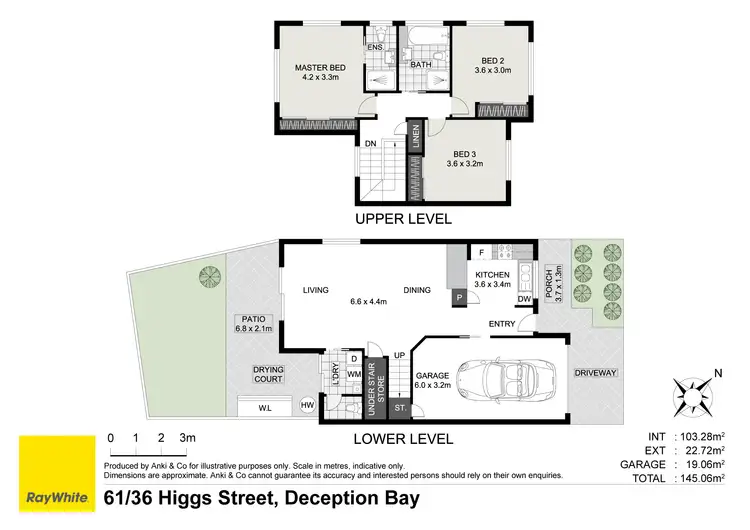 Floorplan of Homely townhouse listing, 61/36 Higgs Street, Deception Bay QLD 4508