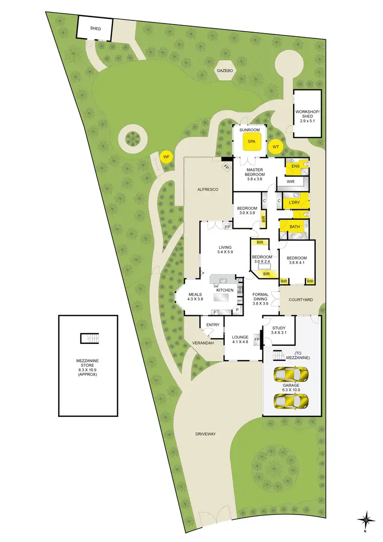 Floorplan of Homely house listing, 218 Grove Road, Grovedale VIC 3216