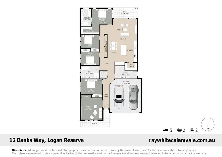 Floorplan of Homely house listing, 12 Banks Way, Logan Reserve QLD 4133