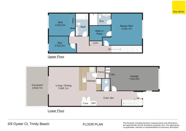 Floorplan of Homely unit listing, 5/8 Oyster Court, Trinity Beach QLD 4879