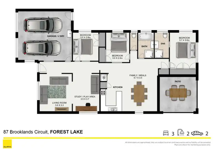 Floorplan of Homely house listing, 87 Brooklands Circuit, Forest Lake QLD 4078