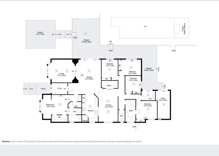 Floorplan of Homely house listing, 6 Mulgrue Court, Cable Beach WA 6726