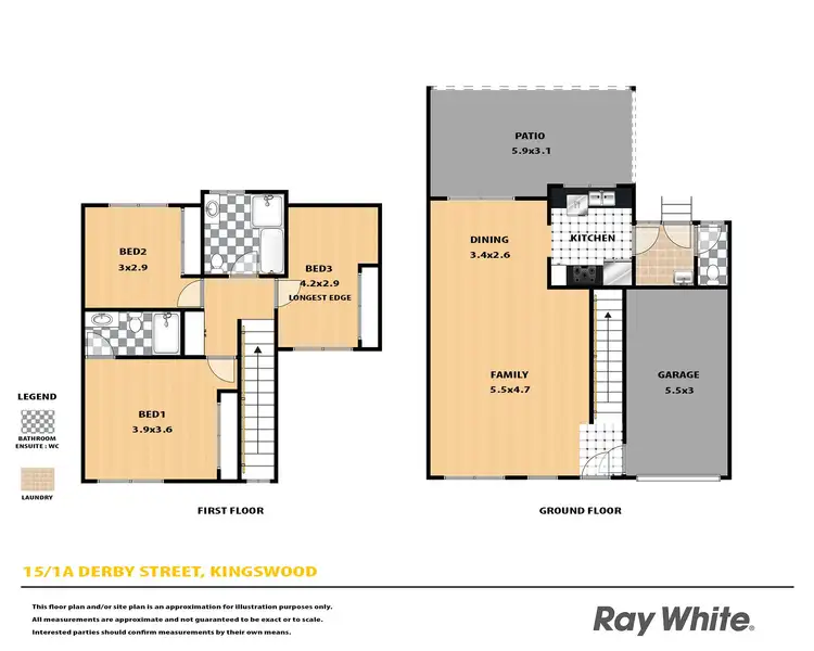 Floorplan of Homely townhouse listing, 15/1A Derby Street, Kingswood NSW 2747