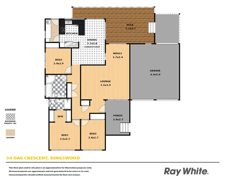 Floorplan of Homely house listing, 34 Oag Crescent, Kingswood NSW 2747