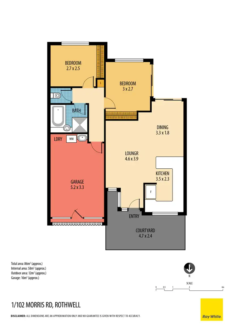 Floorplan of Homely apartment listing, 1/102 Morris Road, Rothwell QLD 4022