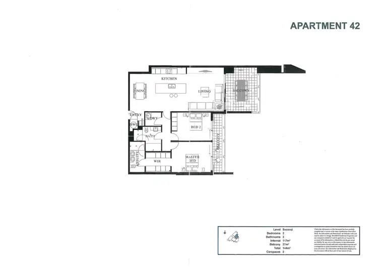Floorplan of Homely apartment listing, 42/11 Leighton Beach Boulevard, North Fremantle WA 6159
