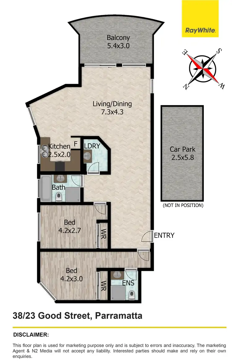 Floorplan of Homely apartment listing, 38/23 Good Street, Parramatta NSW 2150